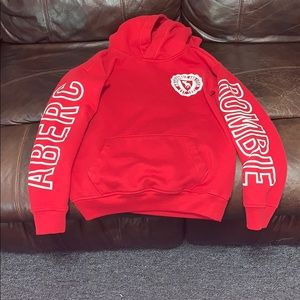 Red Abercrombie sweater sz 11/12